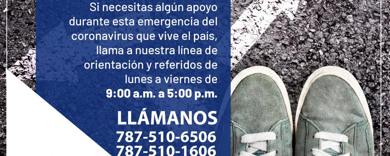 Anuncio de Línea de Ayuda Covid19